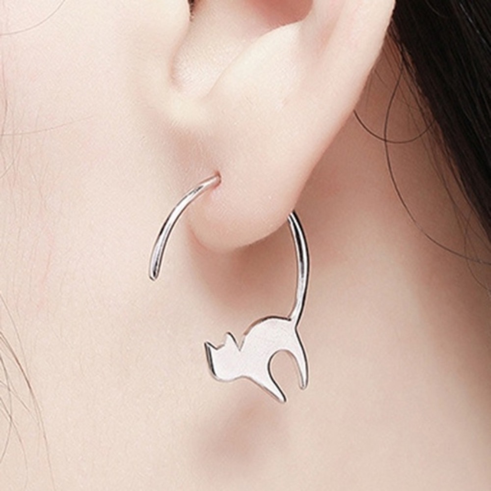 š Stretching Cats Earrings - Picture 2 of 4